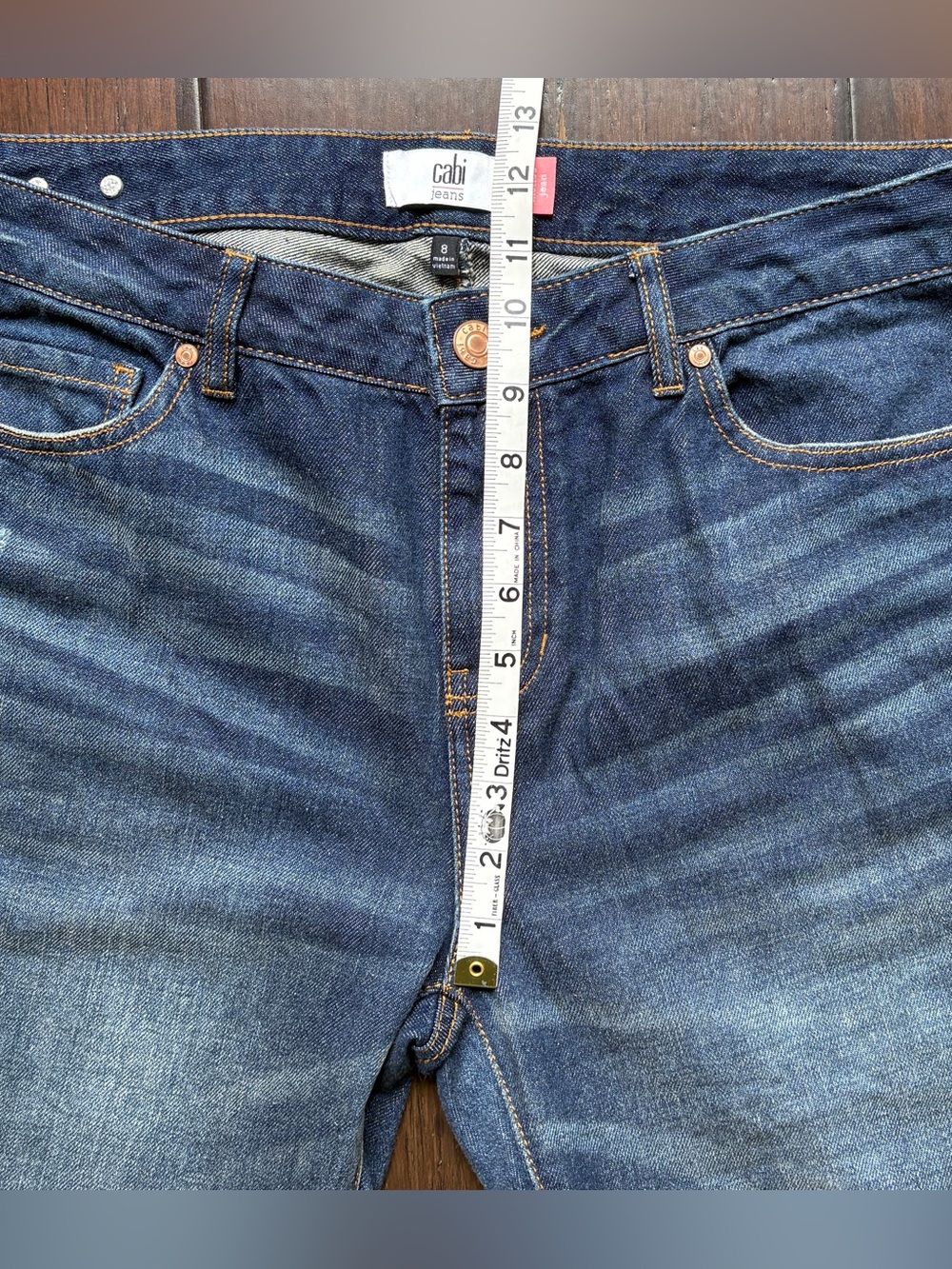cabi Women's Straight Malibu Jeans 8 fall old money classic mom-jeans timeless - Picture 9 of 12